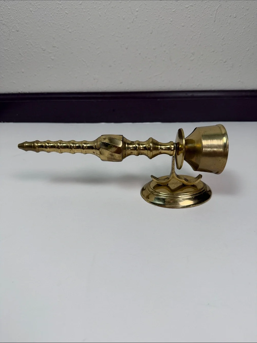 Vintage Solid Brass Wall Candle Sconce Traditional Shabby Chic Cottagecore